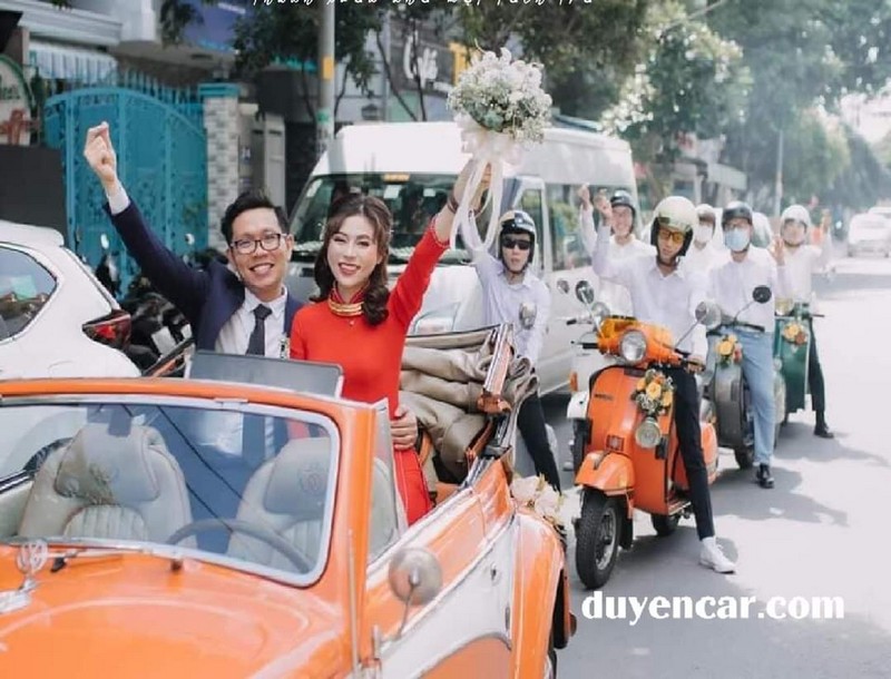 Thuê Vespa rước dâu theo xe hoa - xehoacuoi 1