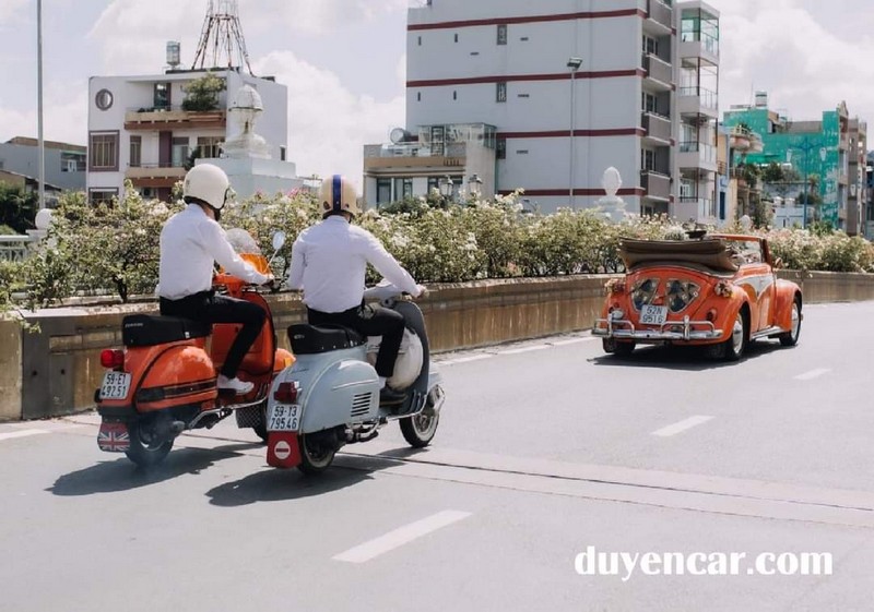 Thuê Vespa rước dâu theo xe hoa - xehoacuoi 0