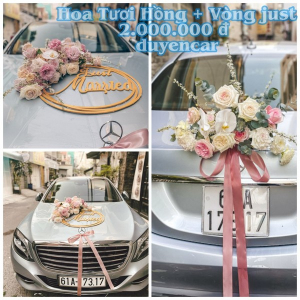 Hoa Tươi Cao Cấp - Hồng + Just married