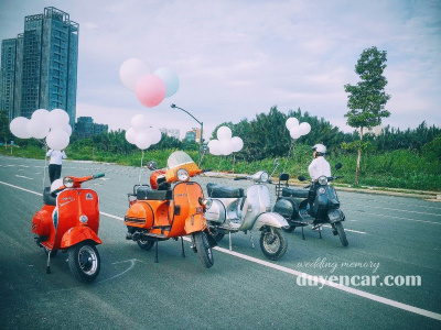 Xehoacuoi - Cho thuê xe vespa trưng bày tại Quận 1