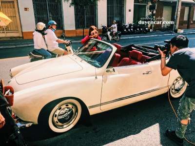 Cho thuê xe cổ điển mui trần Karmann - xehoacuoi.vn