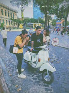 Vespa cổ dành cho việc chụp hình cưới - thuê tai xehoacuoi.vn