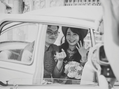Xe cưới cổ con bọ trắng ngày 5/3/2023 rước dâu thủ đức